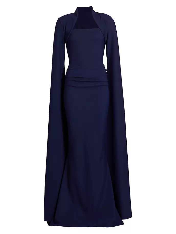 

Платье Reiko с накидкой и рукавами Chiara Boni La Petite Robe, цвет blue notte