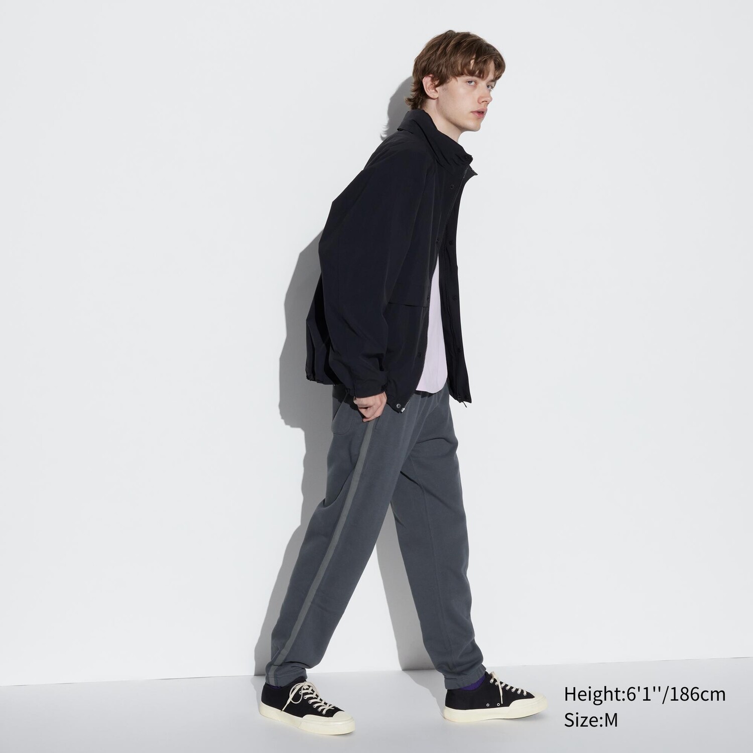 

Брюки из плюша (длинные) UNIQLO, темно-серый