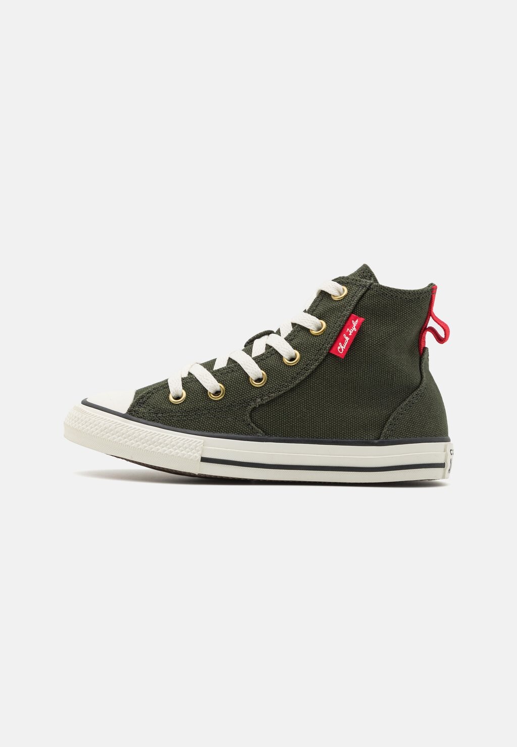 

Высокие кеды Chuck Taylor All Star Remastered Unisex Converse, цвет forest shelter/egret/red