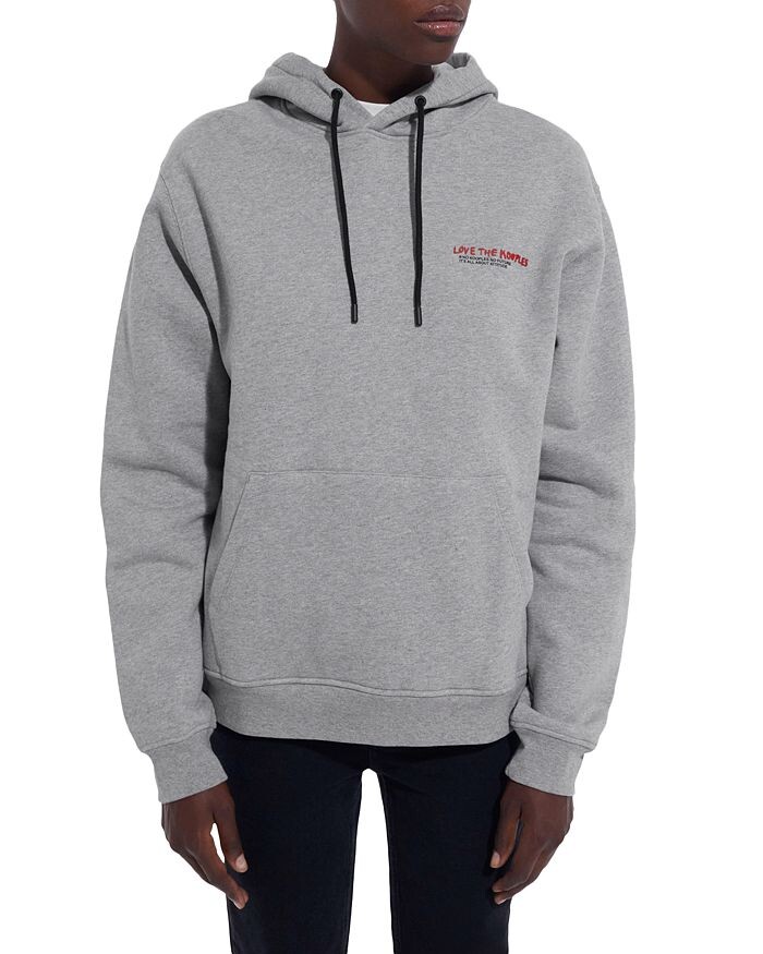 

Повседневная толстовка с капюшоном из хлопкового флиса с логотипом The Kooples