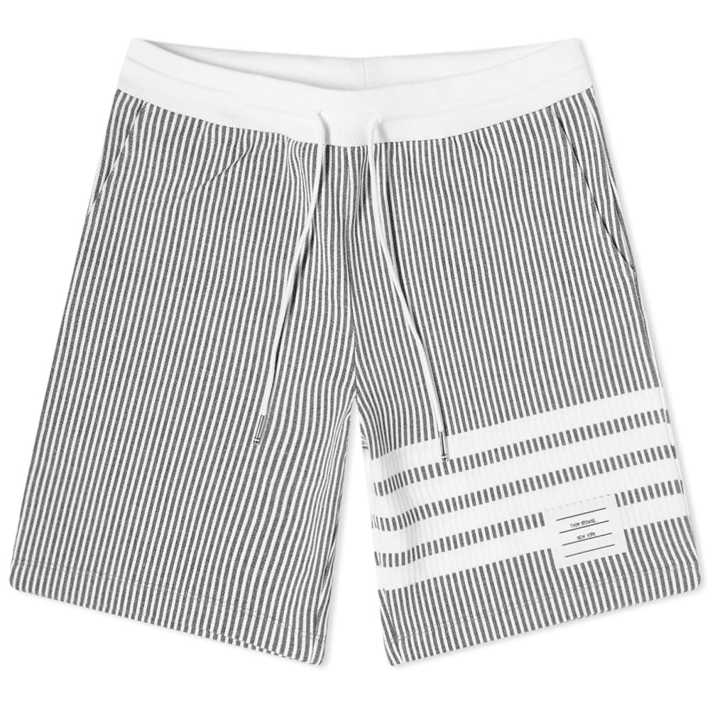 

Шорты из жатого хлопка Thom Browne с 4 полосками