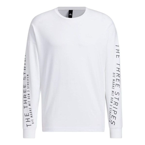Толстовка Men's adidas Minimalistic Alphabet Printing Casual Pullover White, белый