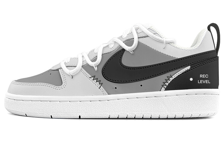 

Кроссовки Nike Court Borough Skateboarding Shoes Women's Low-top Black/white/gray, светло-серый
