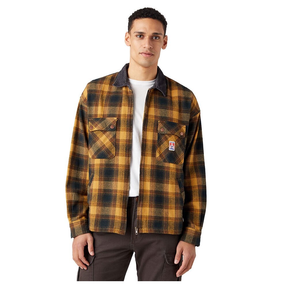 

Рубашка Wrangler Double Flap Pocket Oversized, коричневый