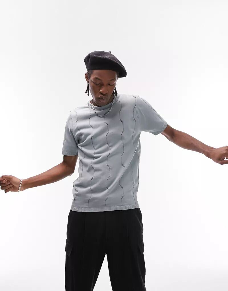 

Зеленая трикотажная футболка Topman