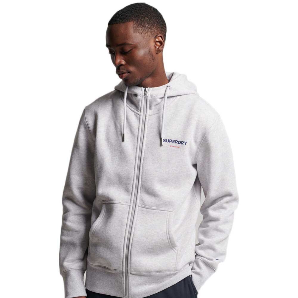 

Толстовка Superdry Code Sportswear Full Zip, серый
