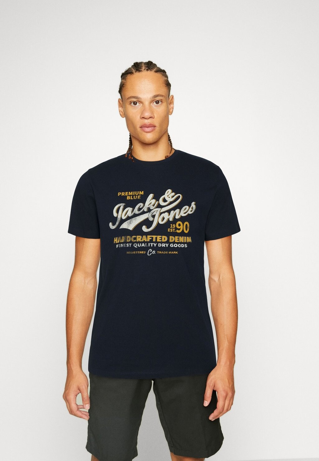 

Футболка с принтом Jack & Jones, темно-синий