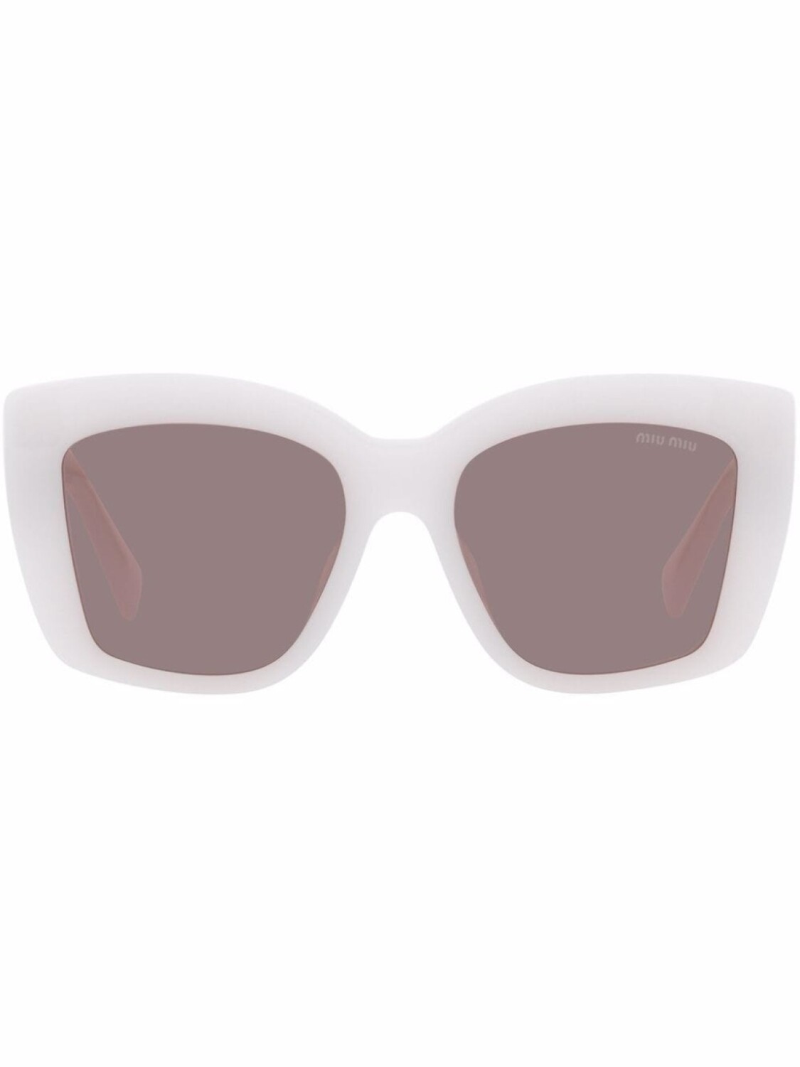 

Miu Miu Eyewear солнцезащитные очки в квадратной оправе, белый