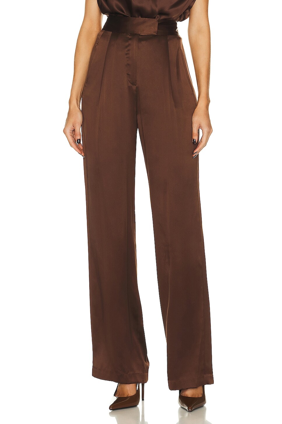 

Брюки The Sei Wide Leg Trouser, цвет Chocolate
