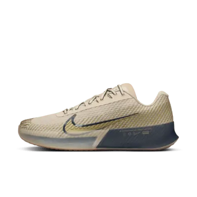 

Кроссовки Nike NikeCourt Vapor 11 Premium, цвет Sanddrift/Thunder Blue/Gum Medium Brown/Metallic Gold