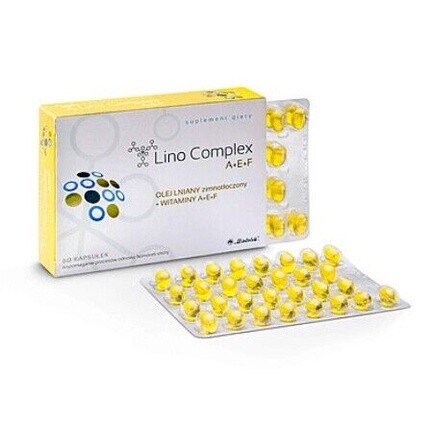 Lino Complex A+E+F Здоровые волосы, кожа, ногти, 60 капсул, Ziololek terra origin здоровые волосы кожа и ногти 60 капсул