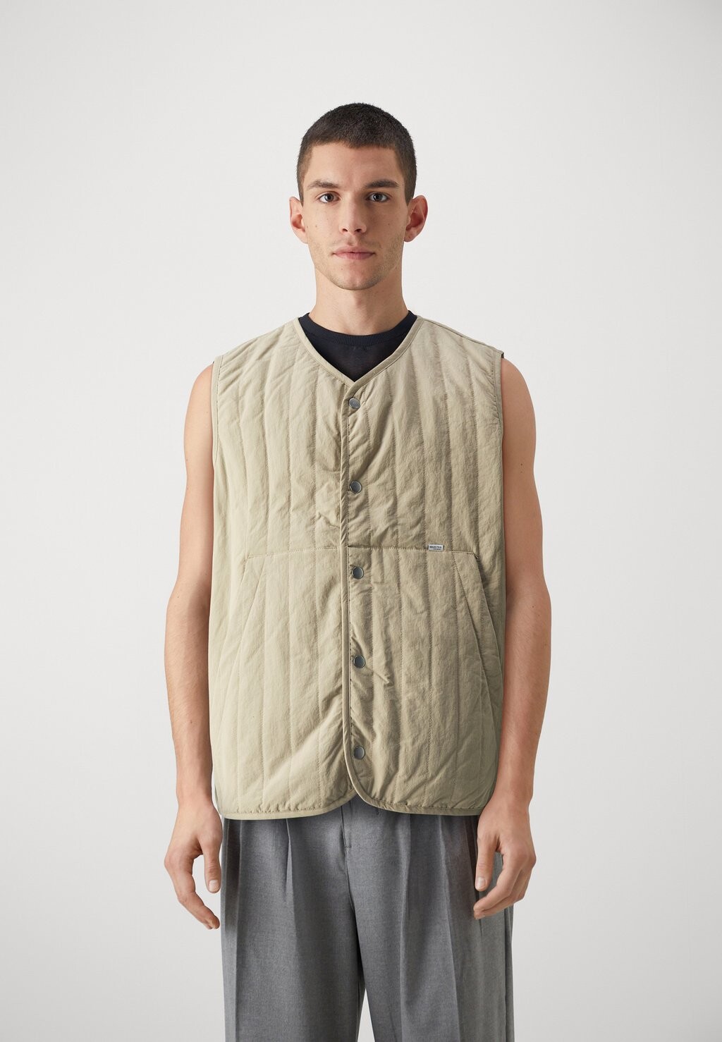 

Жилет SLHTIDE QUILT GILET Selected Homme, бежевый