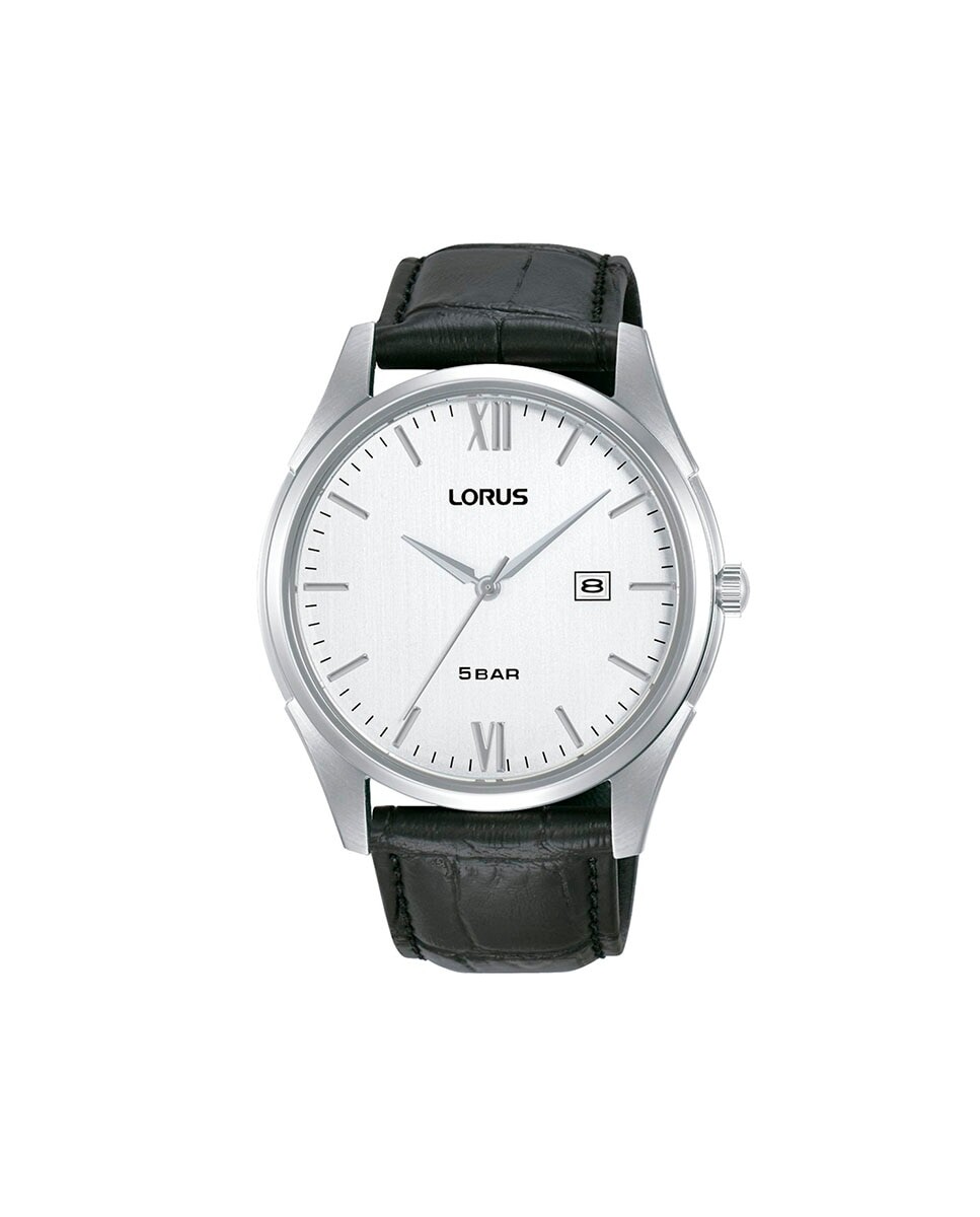 

Классические мужские часы RH991PX9 из кожи и черного ремешка Lorus, черный