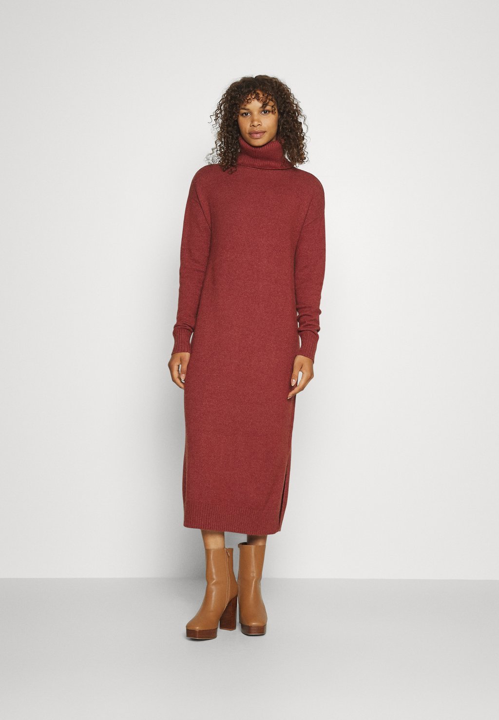 

Платье Point VILA Tall VIRIL ROLL NECK DRESS, цвет fired brick