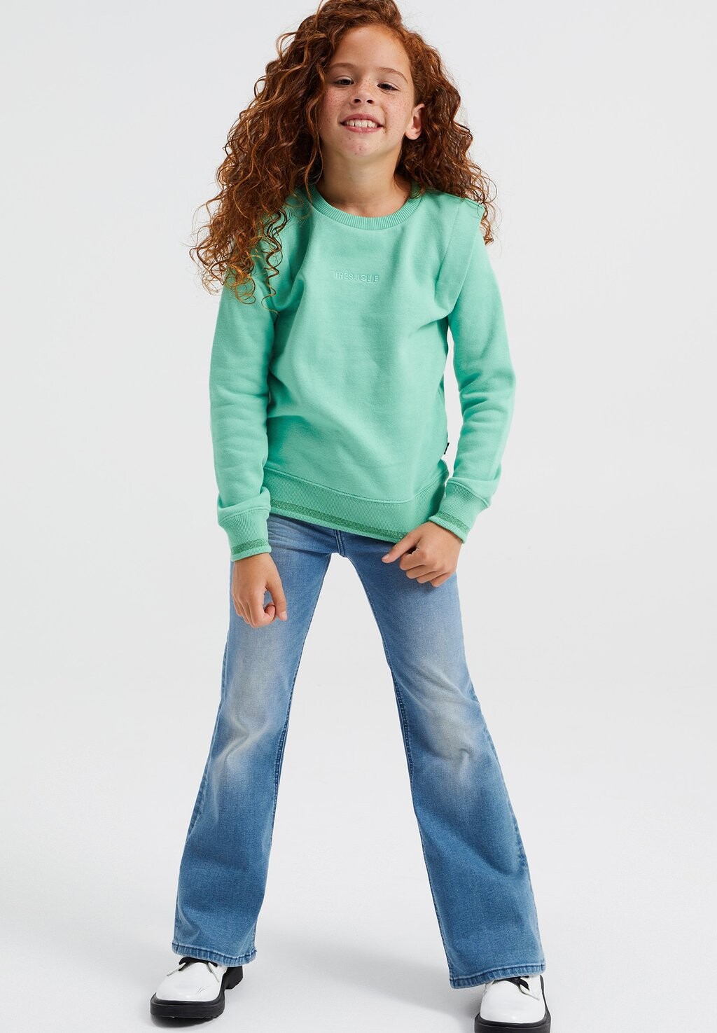 

Джинсы-клеш Met Stretch WE Fashion, синий