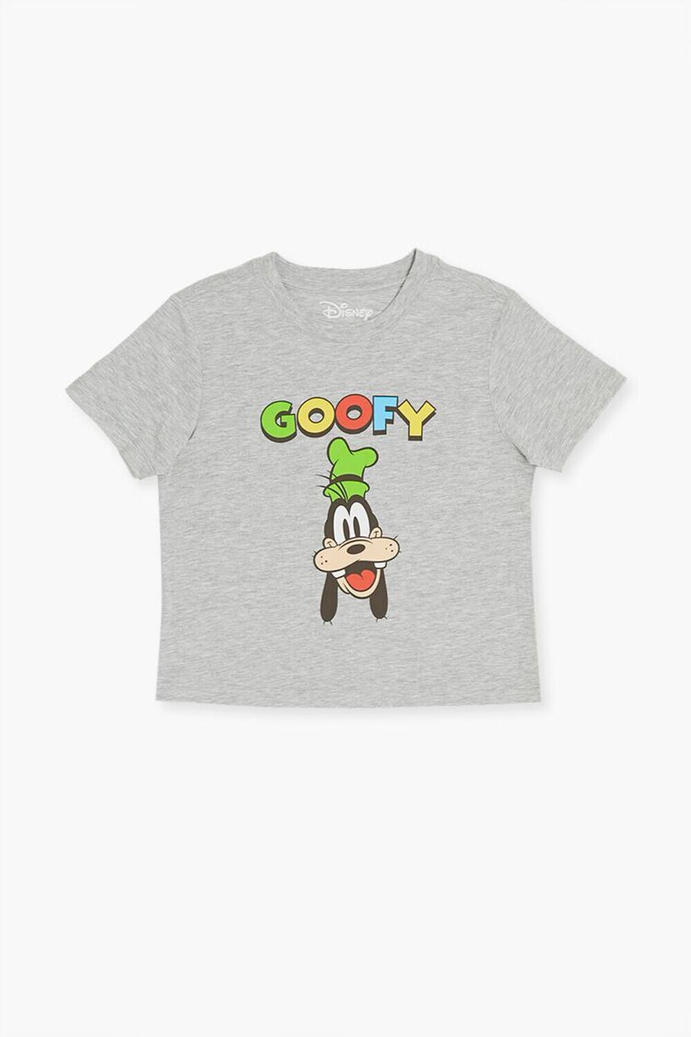 

Укороченная футболка с рисунком Goofy Forever 21, серый