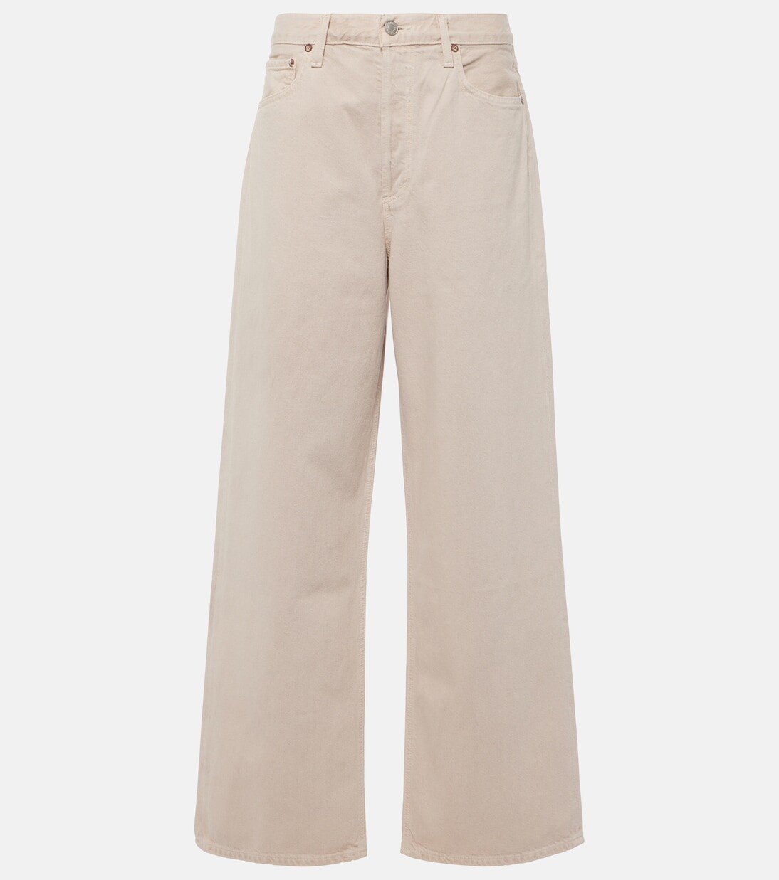 

Джинсы широкого кроя Low Slung Baggy Agolde, бежевый