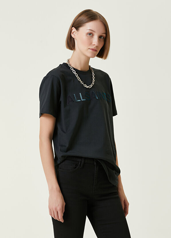 

Черная футболка с логотипом AllSaints, Черный