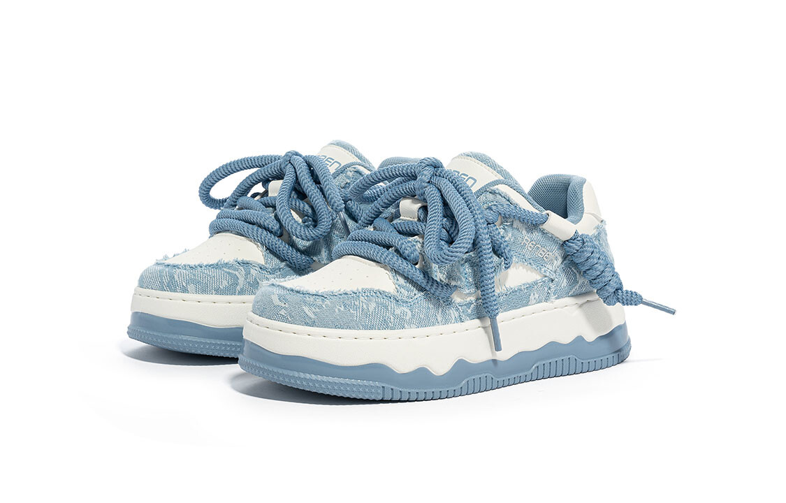 

Кроссовки Humanism 1986 Skateboarding Shoes Women's Low-top, синий