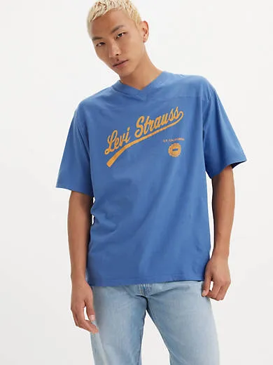 

Футболка с графичным логотипом Levi's, синий