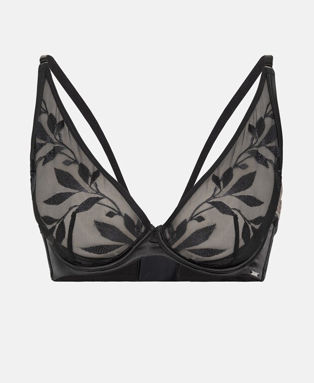 

Бюстгальтер на косточках, чашка D Hunkemöller, цвет Caviar Black