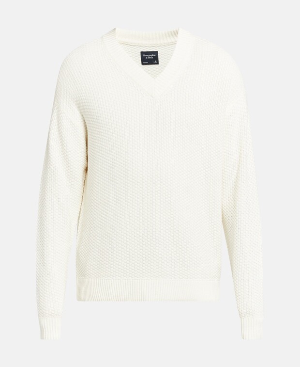 

Джемпер с длинными рукавами Abercrombie & Fitch, белый