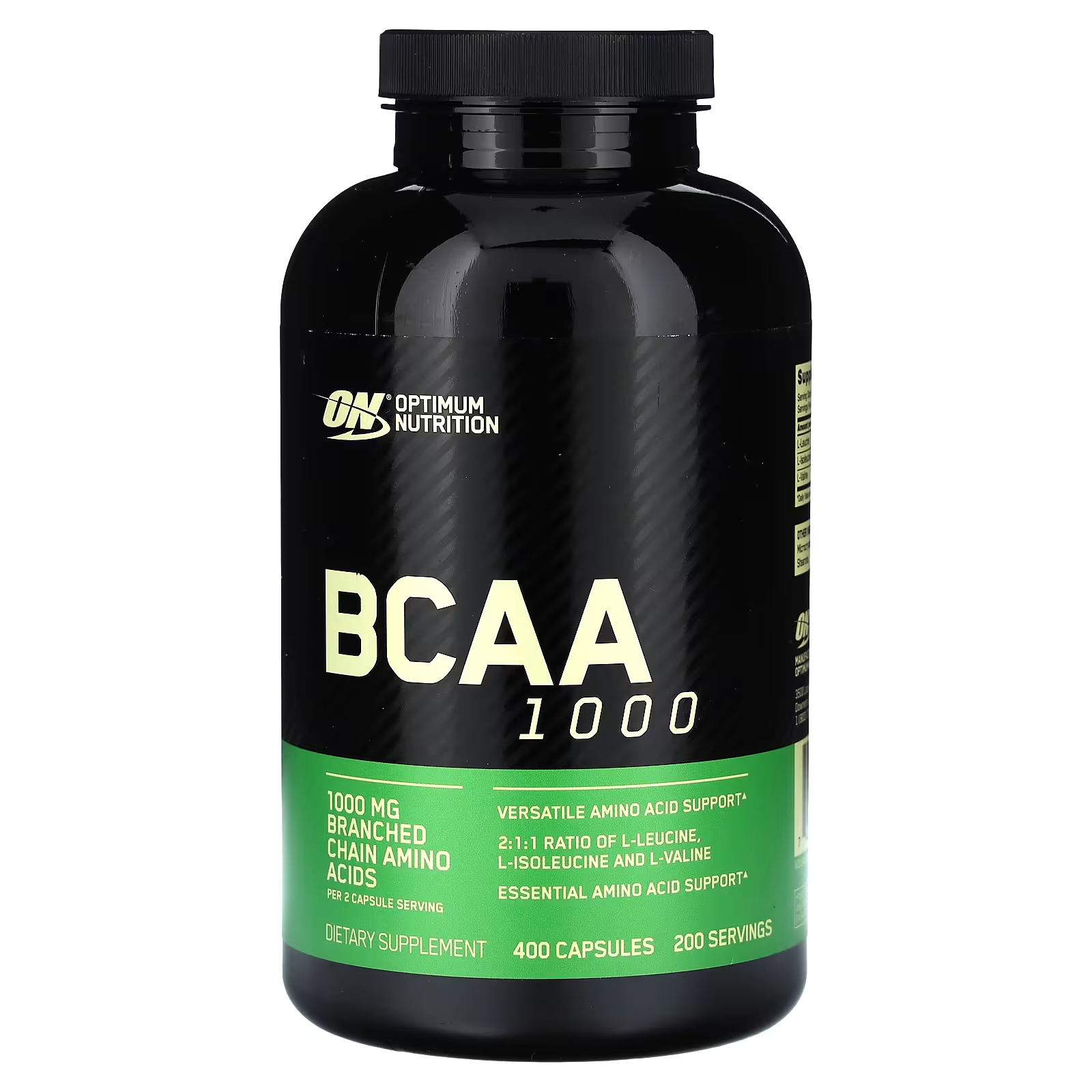 Пищевая добавка Optimum Nutrition BCAA 1000, 400 капсул
