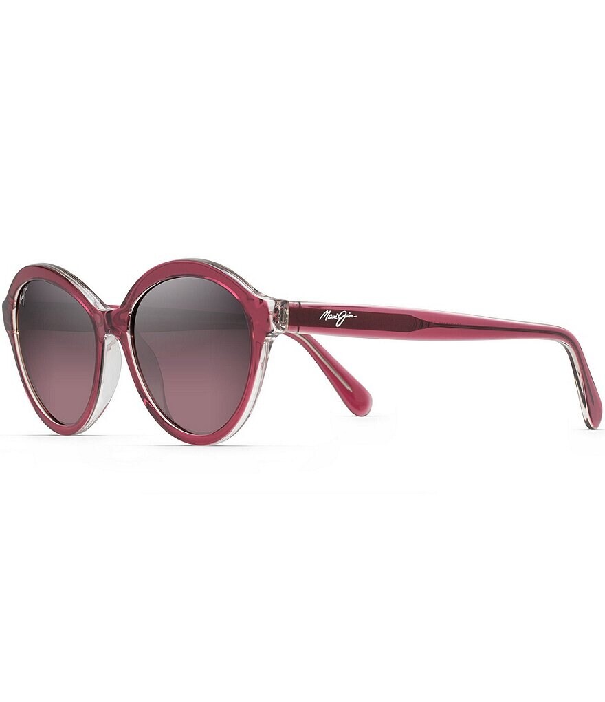 

Модные солнцезащитные очки Maui Jim Mariana PolarizedPlus2 55 мм, розовый, Серый