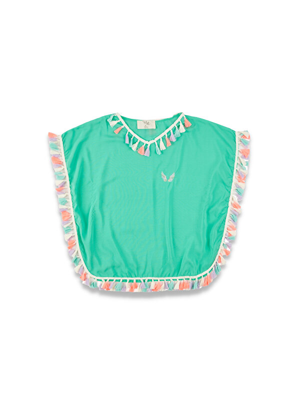 Зеленое пляжное платье-парео из быстросохнущей вуали для девочек Lally Things lally caitriona eggshells