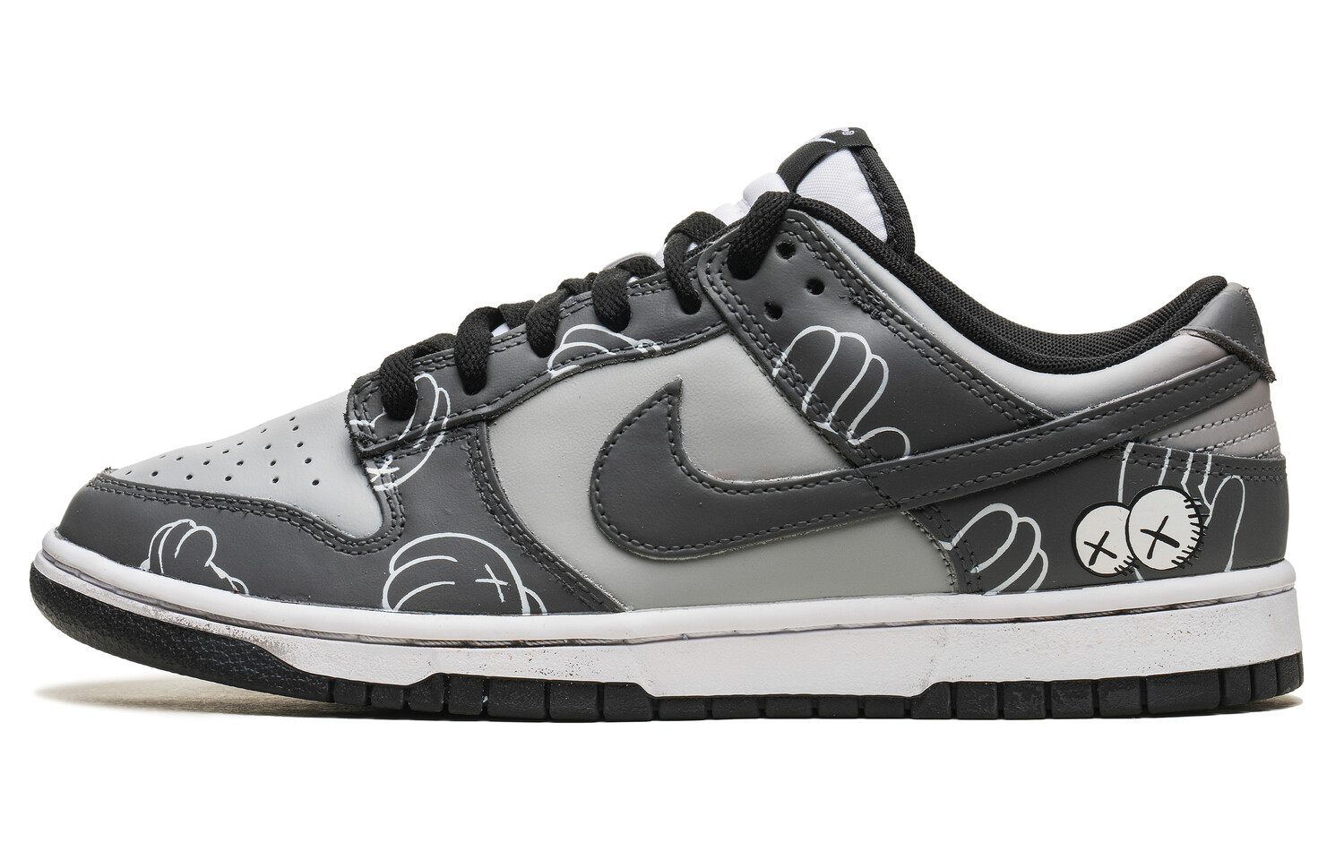 

Кроссовки Nike Dunk Skateboarding Shoes Unisex Low-top Gray, серый