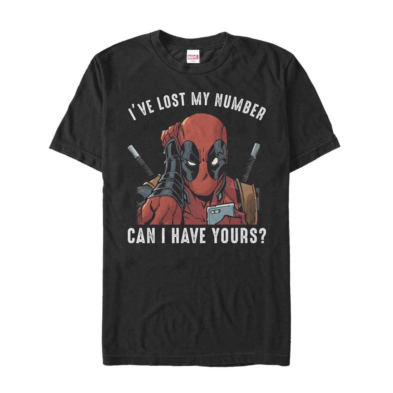 Мужская футболка Marvel Comics Deadpool Lost Number Licensed Character