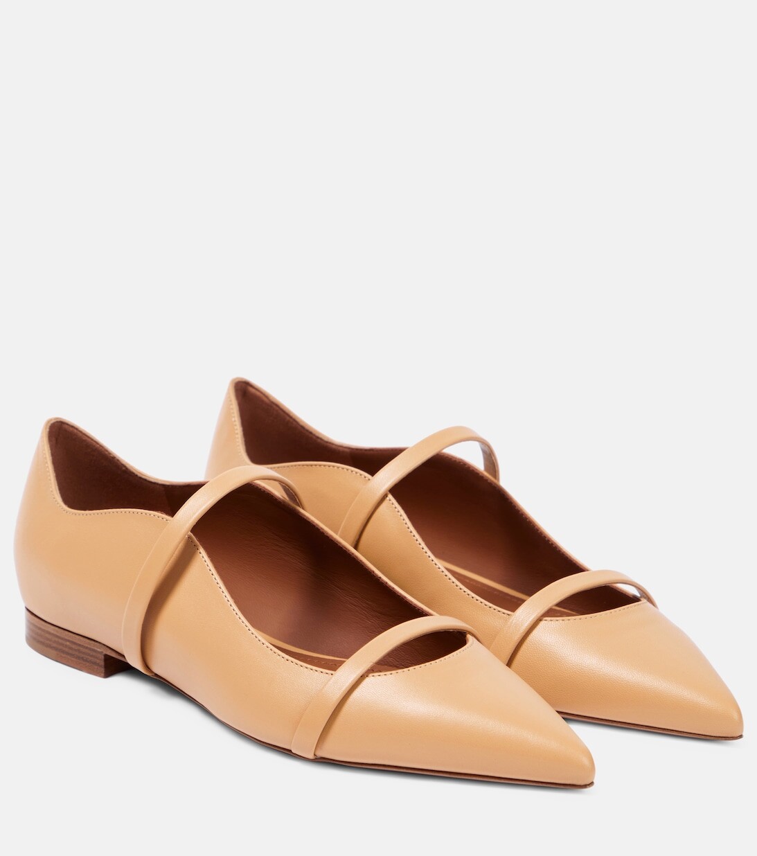 

Кожаные балетки Maureen Malone Souliers, бежевый