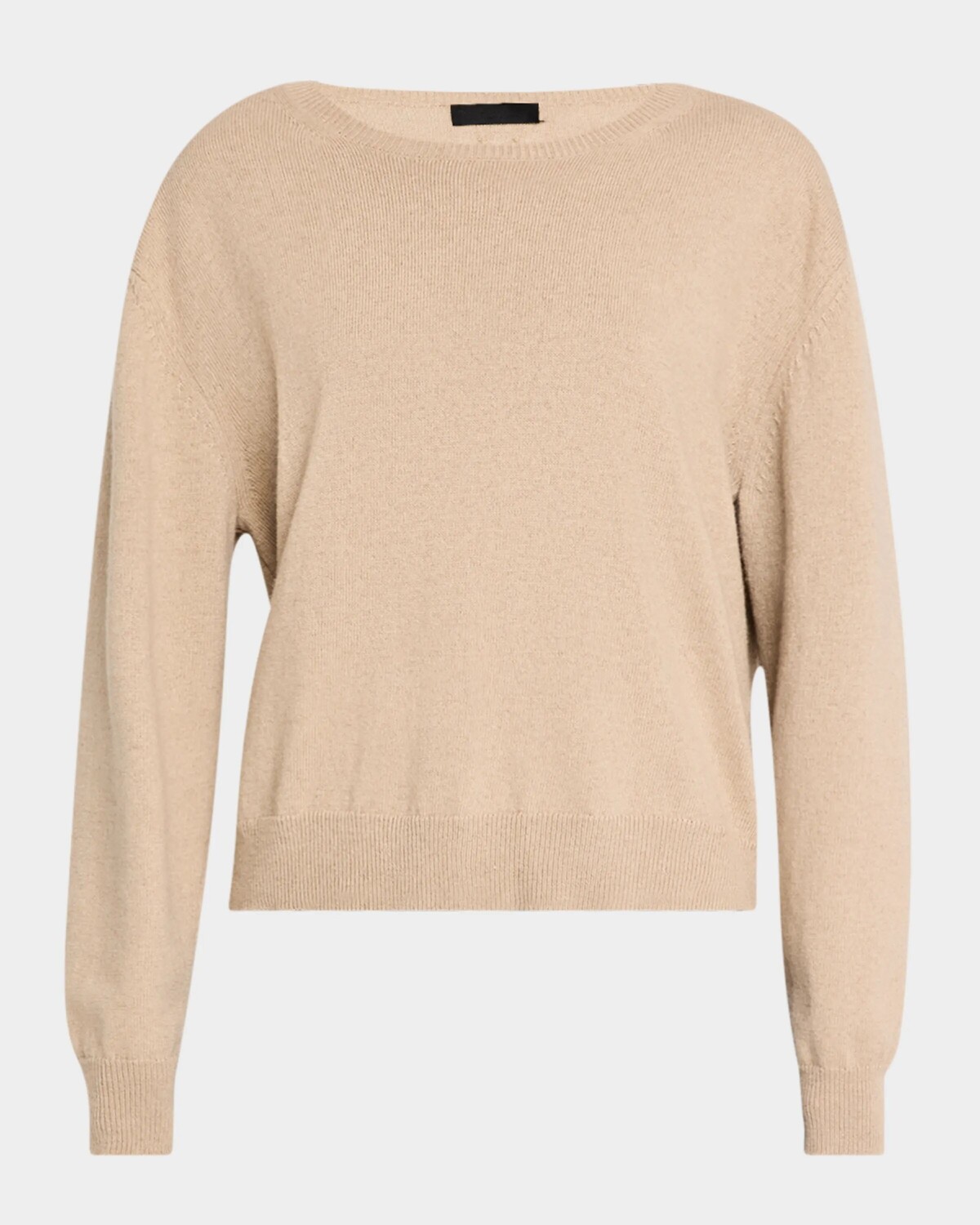 

Свитер Amari из кашемира и шелка с круглым вырезом Nili Lotan, цвет Beige Melange