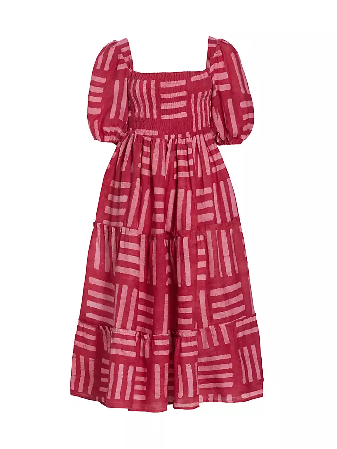 цена Платье-миди Resort Sisi с геометрическим узором Elisamama, розовый