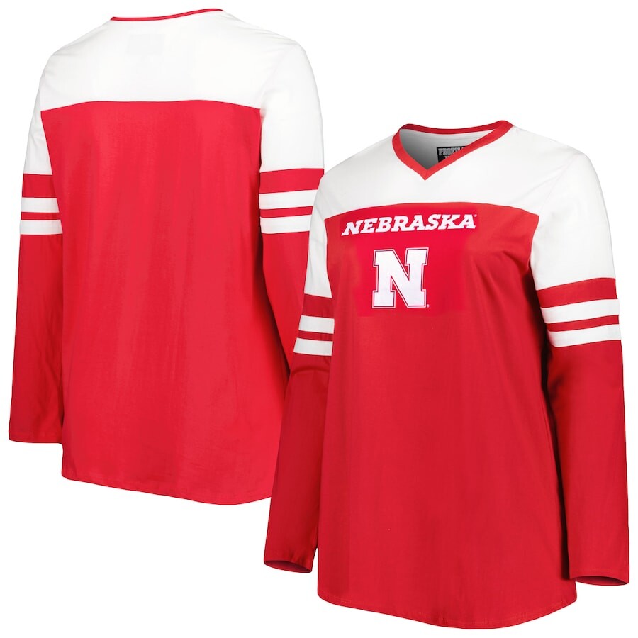 

Футболка с длинным рукавом Profile Nebraska Huskers, алый