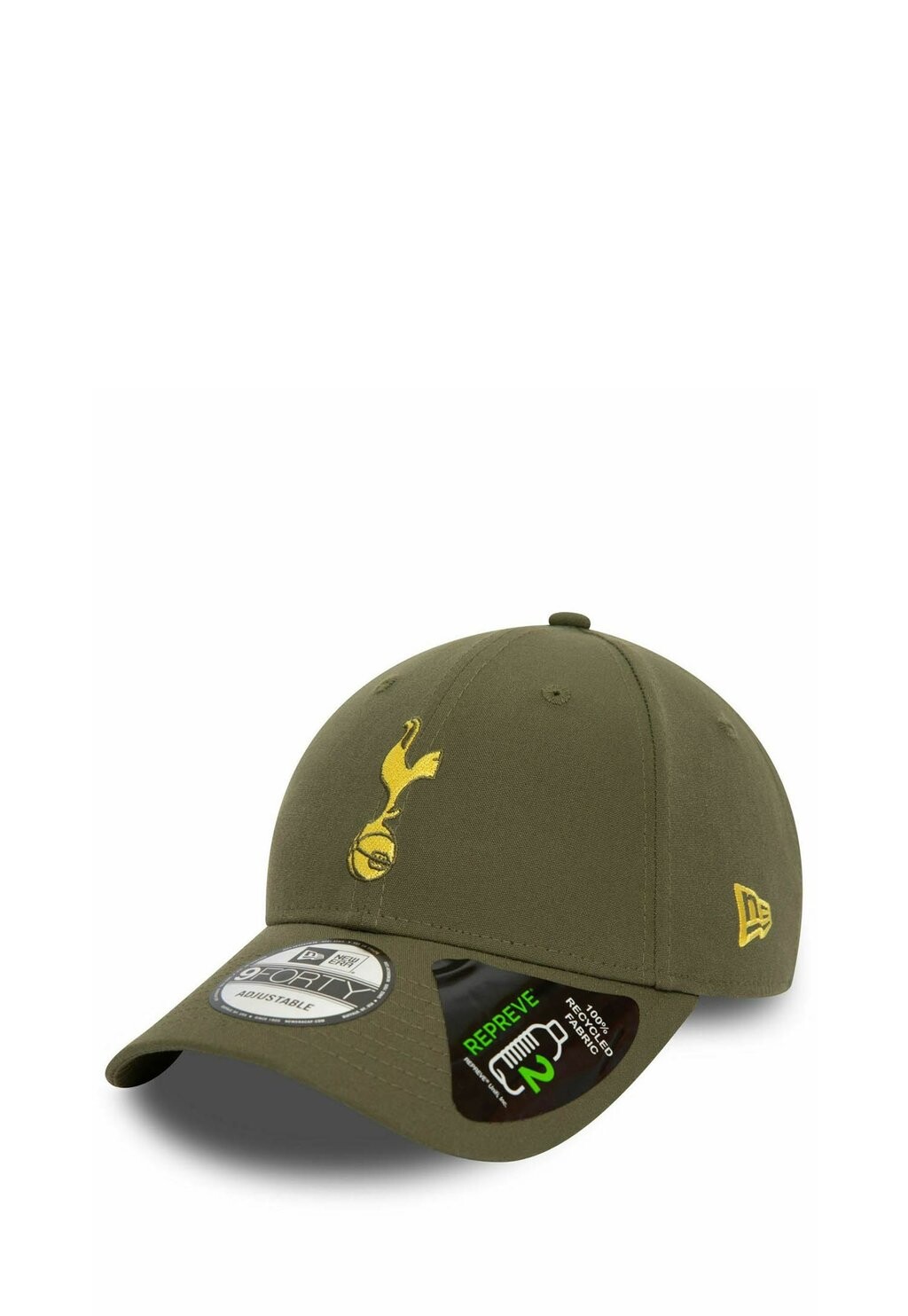 цена Бейсболка 9FORTY REPREVE TOTTENHAM HOTSPUR New Era, цвет olive