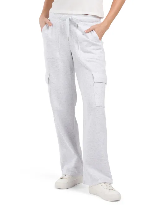 

Свободные брюки-карго из флиса с логотипом Calvin Klein, цвет Heather