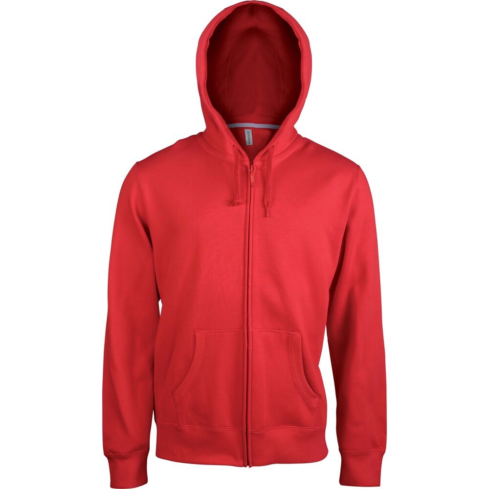 

Толстовка Kariban Hooded With Zip, красный
