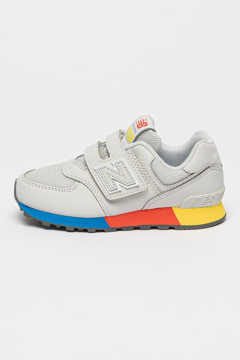

Кроссовки 574 с сеткой и липучкой New Balance, серый