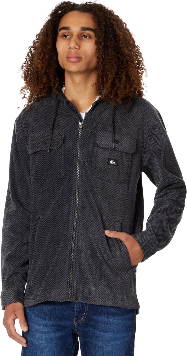 

Флисовая толстовка с молнией Super Swell Quiksilver, цвет Black Super Swell