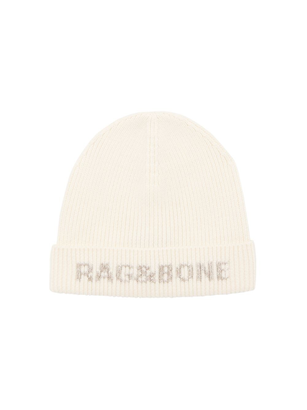 

Шапка-бини Margo из смеси шерсти с логотипом rag & bone, слоновая кость