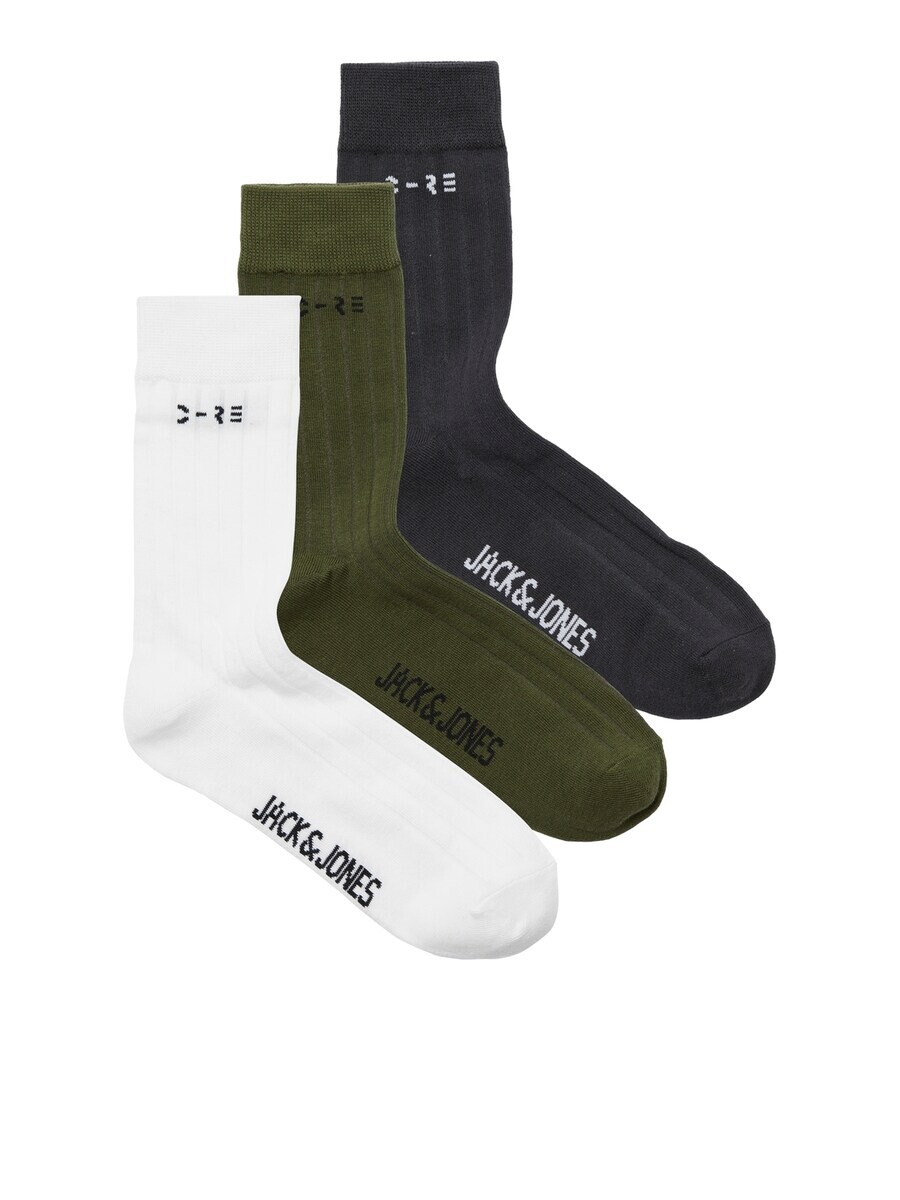 

Носки JACK & JONES Socks JJCORE, оливковый/черный/белый