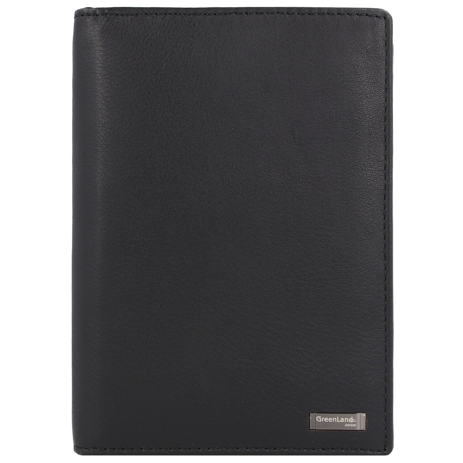 

Кошелек Greenland Nature Black Nappa Reisepassetui RFID Leder 11,5 см, черный
