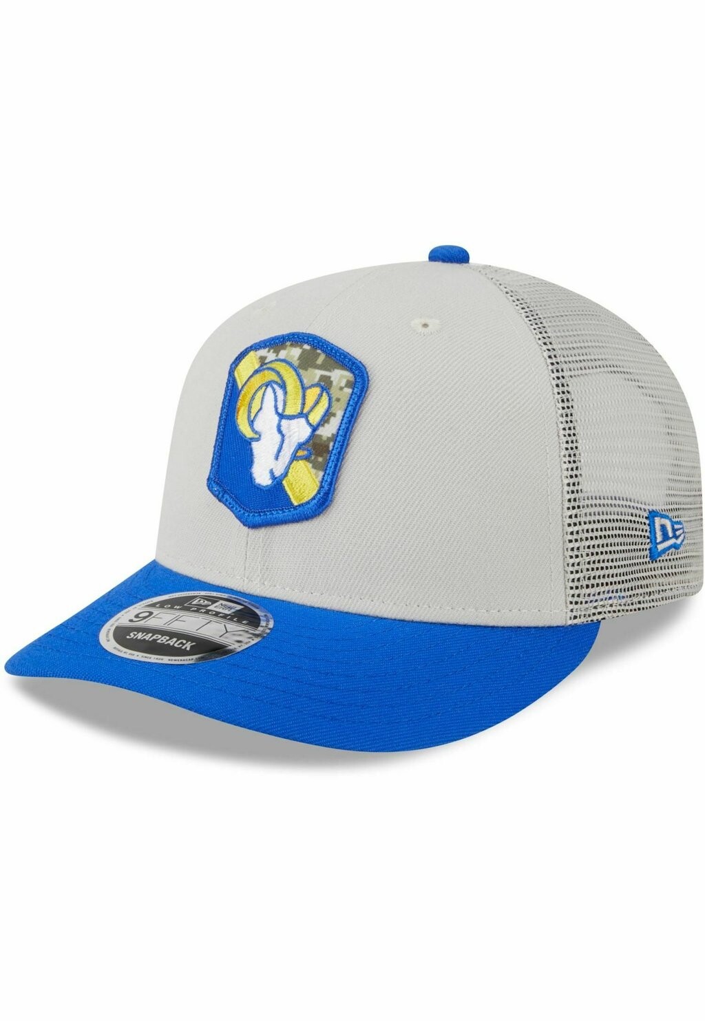 

Бейсболка 9FIFTY LOW PROFILE SNAP NFL SALUTE TO SERVICE New Era, цвет los angeles rams