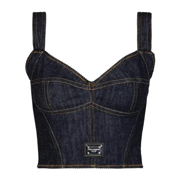 

Футболка blue cotton blend top Dolce&Gabbana, черный
