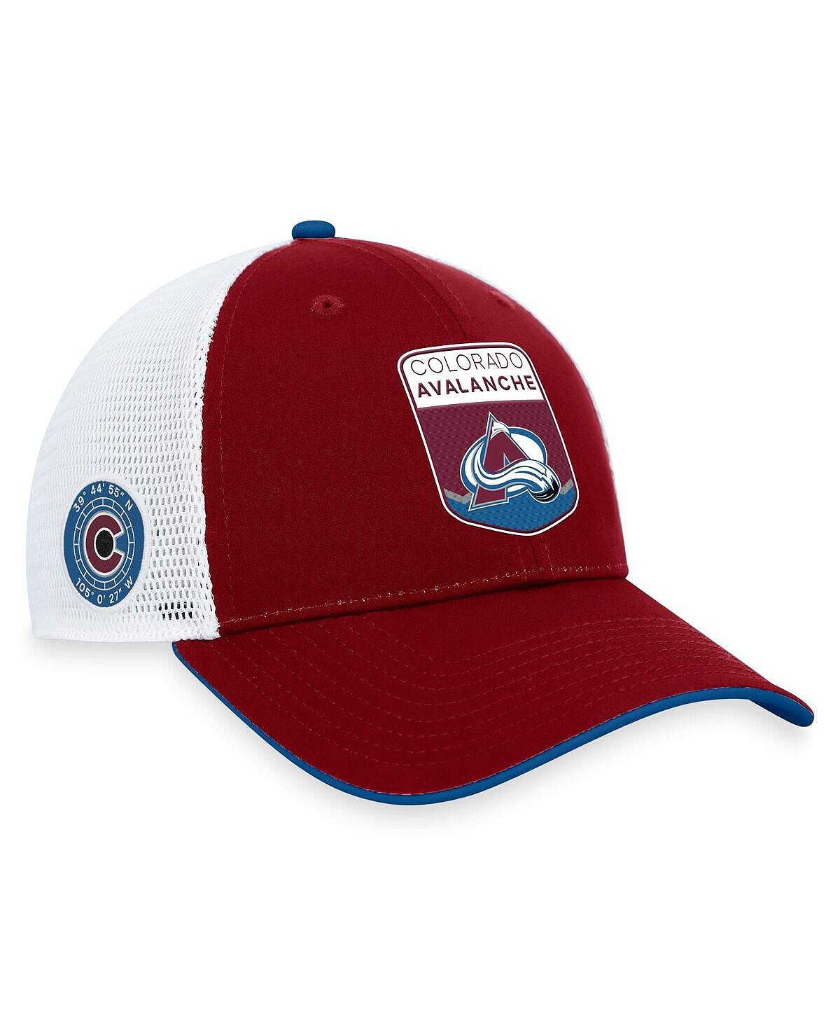 

Мужская фирменная регулируемая кепка бордового цвета Colorado Avalanche для драфта НХЛ 2023 года на сцене Trucker Fanatics