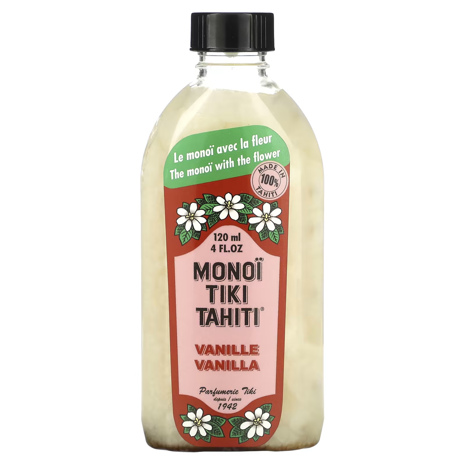 цена Кокосовое масло Monoi Tiare Tahiti ваниль, 120 мл