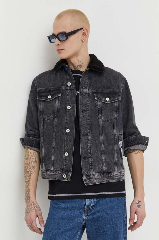 Джинсовая куртка Karl Lagerfeld Jeans, черный