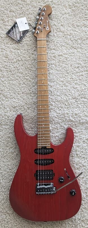 Электрогитара Charvel Pro-Mod DK24 HSS 2PT CM Ash, Caramelized Maple Fingerboard, Red Ash