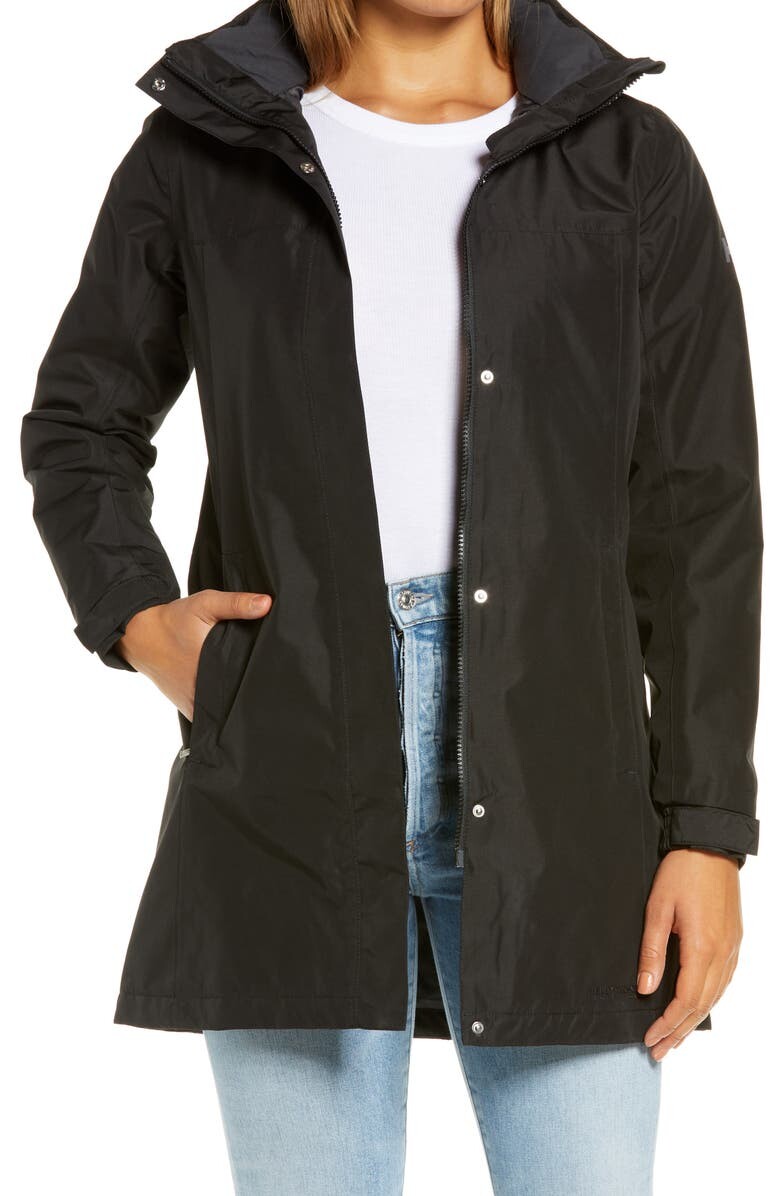 

Утепленная дождевик с капюшоном Aden HELLY HANSEN, черный